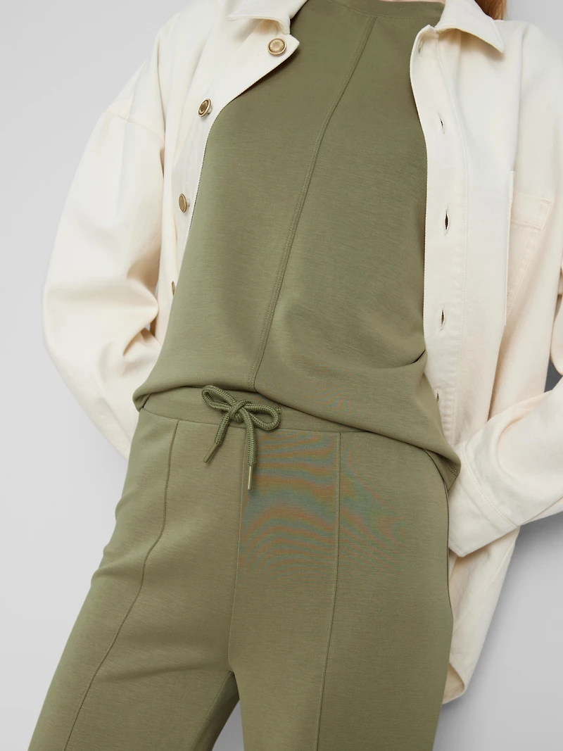 Flared Pintuck Pants