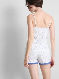Cotton-Rich Stretch Shorty Pajamas