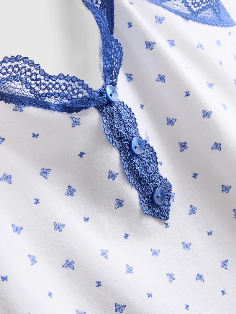 Cotton-Rich Stretch Shorty Pajamas