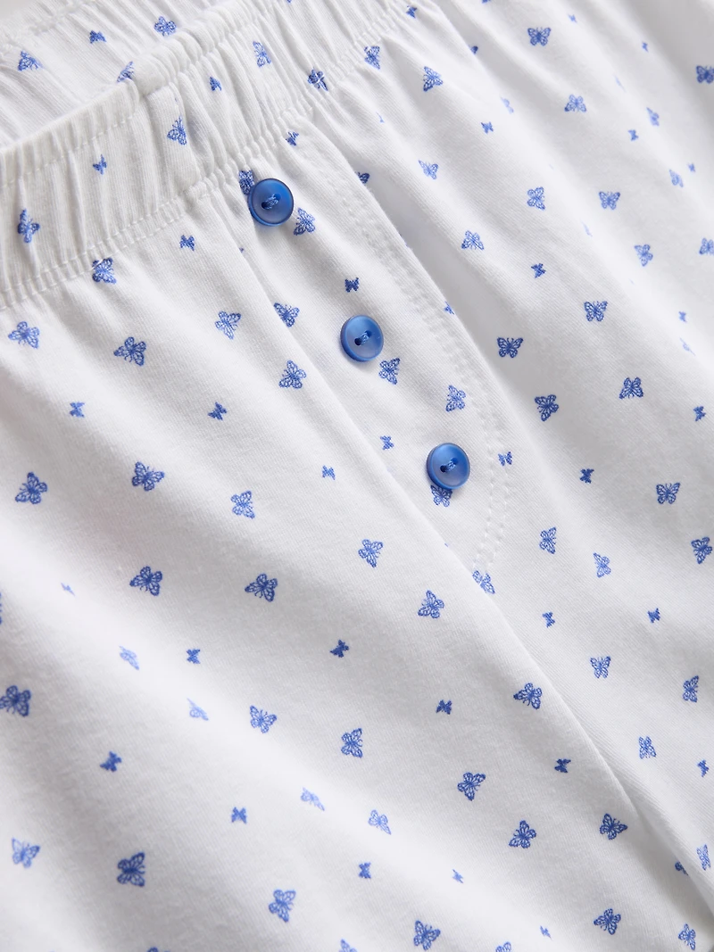 Cotton-Rich Stretch Shorty Pajamas