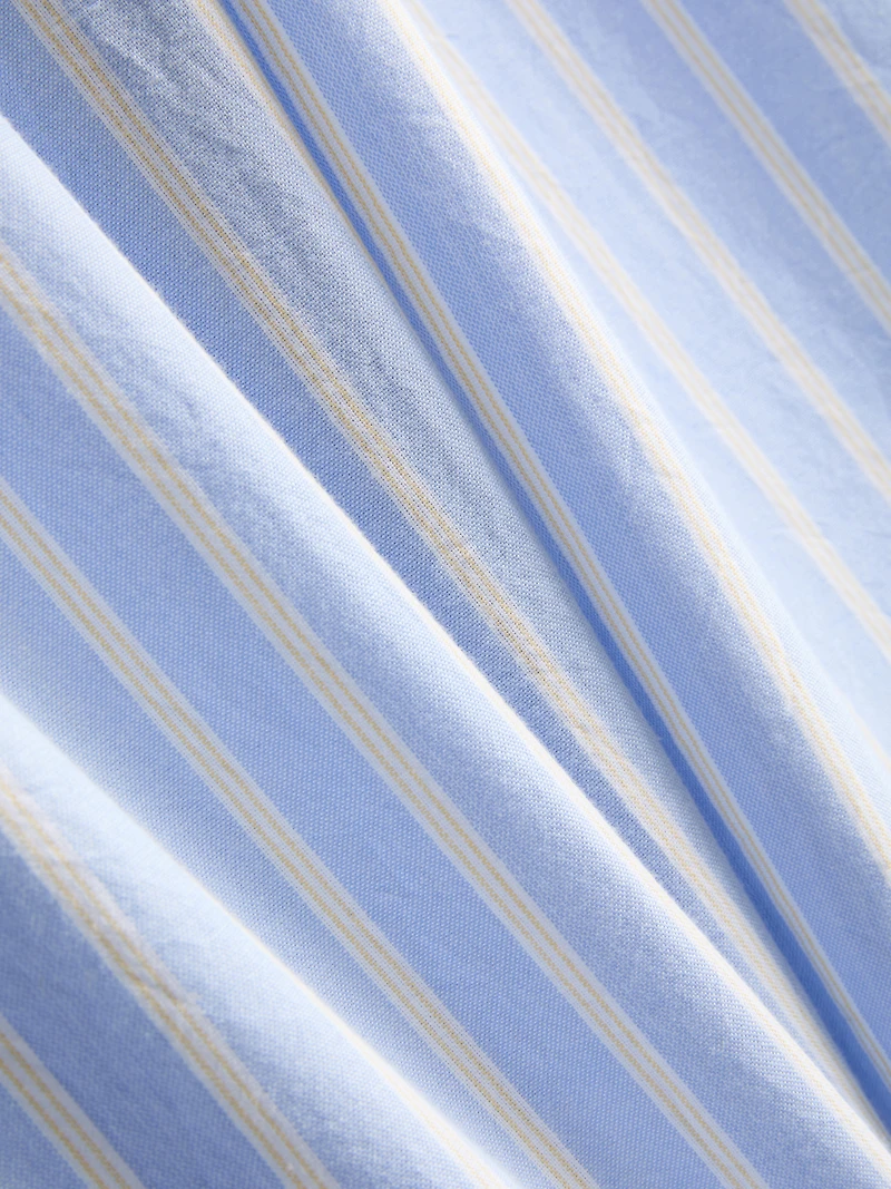 Cotton Striped Oxford Pajama Bottoms