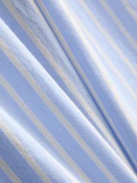 Cotton Striped Oxford Pajama Bottoms