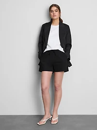 Textured Drawstring Shorts
