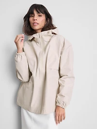 Short Cinched Rain Jacket