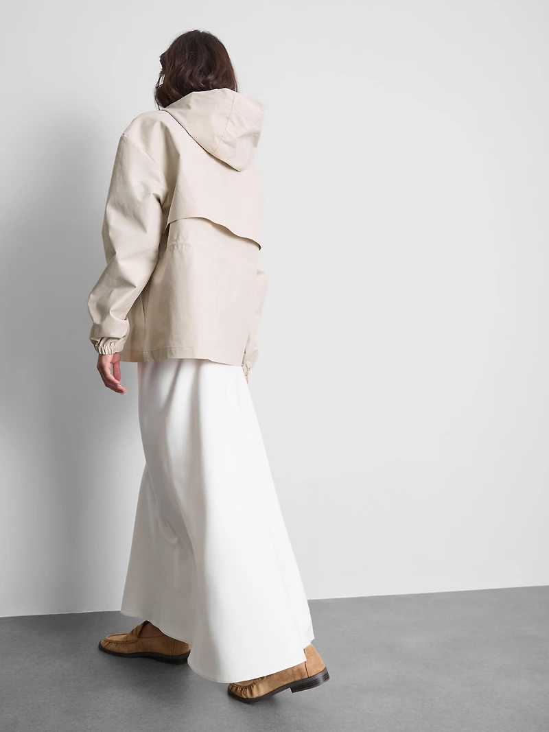 Short Cinched Rain Jacket