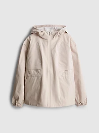 Short Cinched Rain Jacket