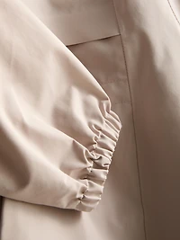 Short Cinched Rain Jacket