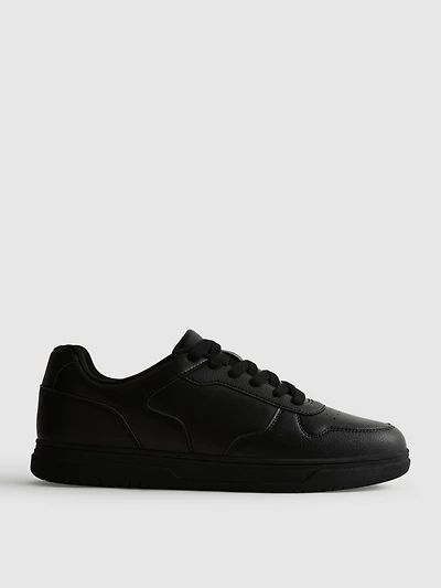 Paneled Low-Top Sneakers