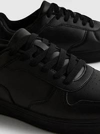 Paneled Low-Top Sneakers