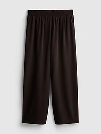 Elastic Waist Wide-Leg Pants