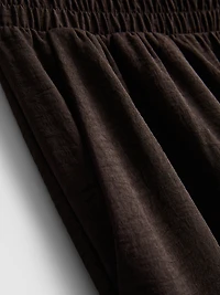 Elastic Waist Wide-Leg Pants