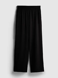Elastic Waist Wide-Leg Pants