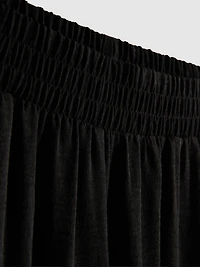 Elastic Waist Wide-Leg Pants