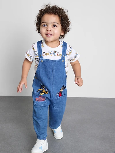 0-36mths | Disney’s Mickey Mouse and Friends T-Shirt Overalls Set