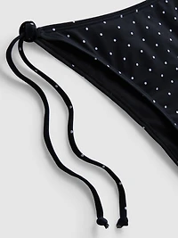 Printed Side-Tie Bikini Bottoms