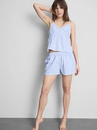 Cotton Striped Cami Pajama Top