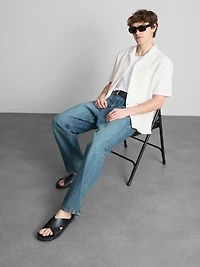 Short Sleeve Textured Shirt