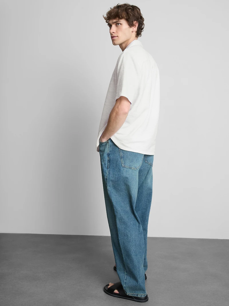 Short Sleeve Textured Shirt