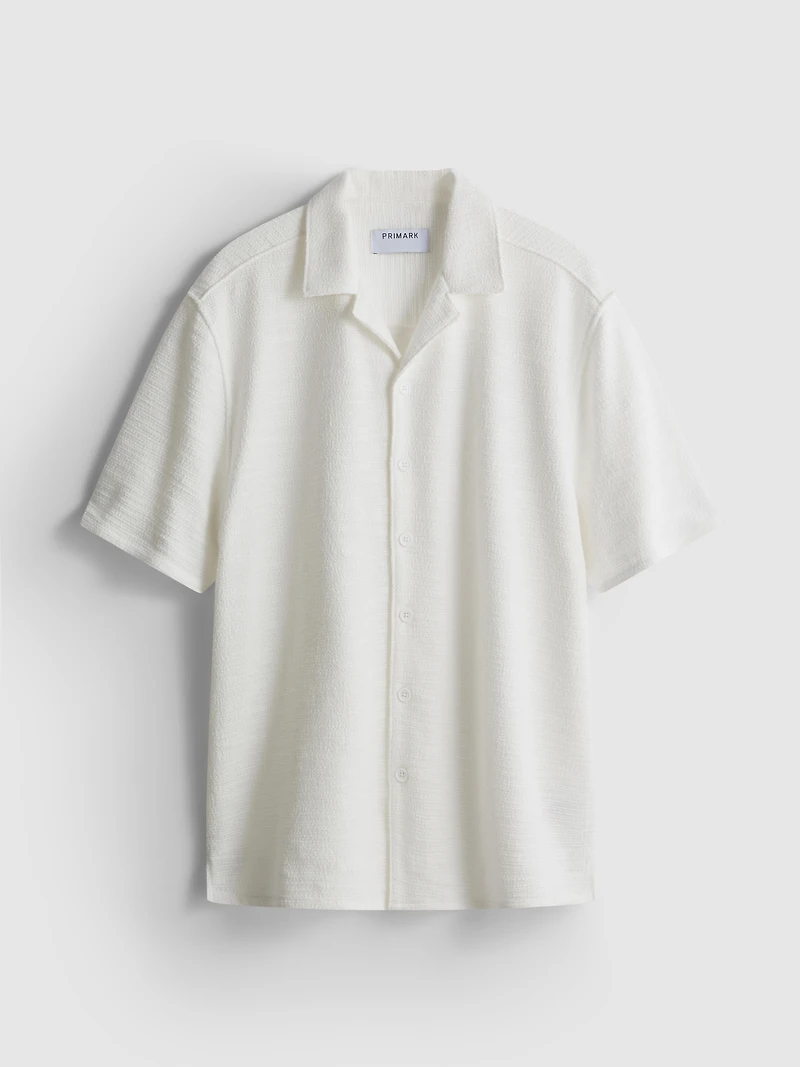 Short Sleeve Textured Shirt
