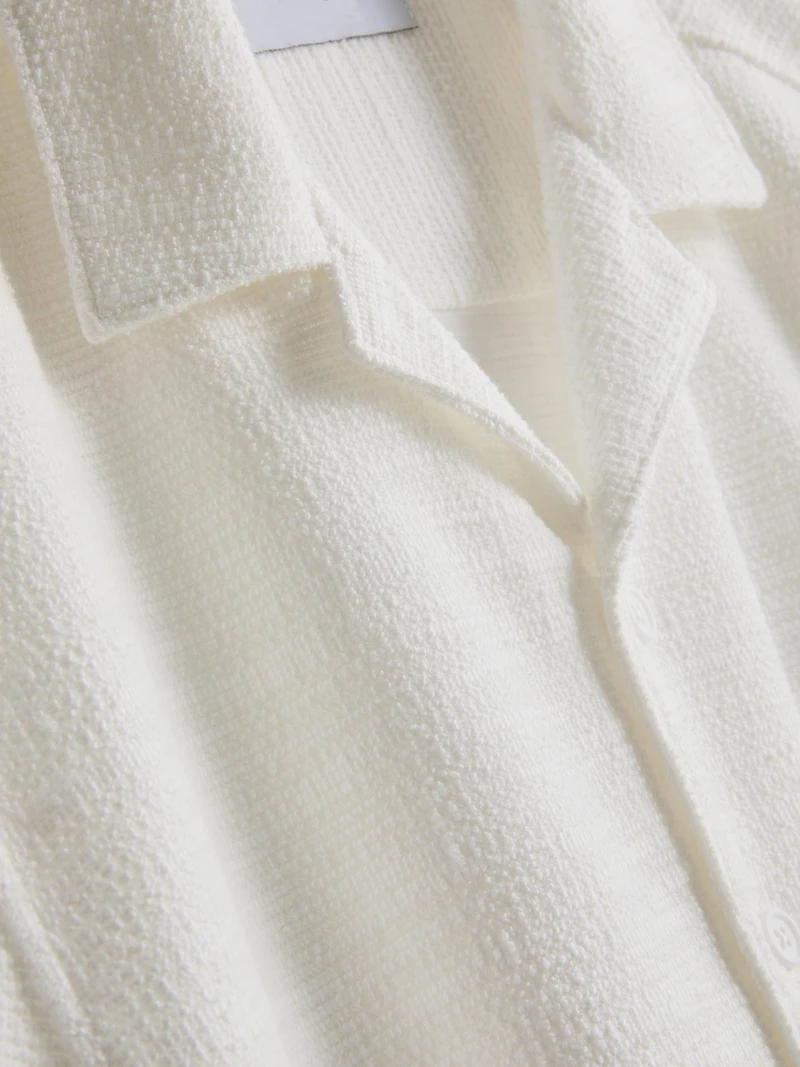 Short Sleeve Textured Shirt