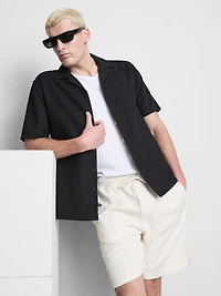 Short Sleeve Textured Shirt