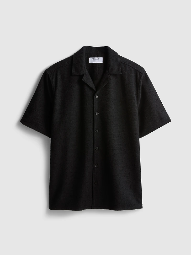 Short Sleeve Textured Shirt