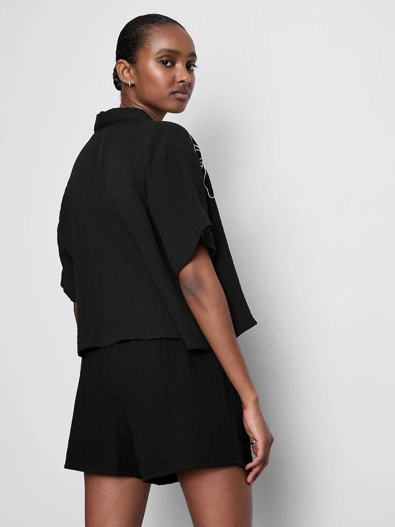 Embroidered Resort Shirt