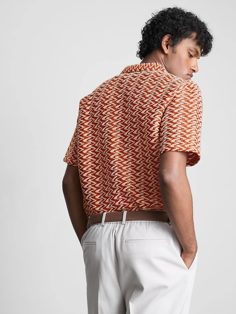 Zig-Zag Crochet Shirt