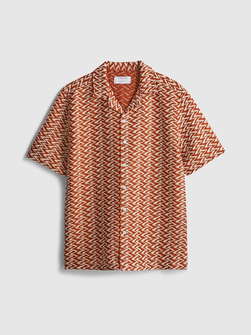 Zig-Zag Crochet Shirt