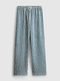 Textured Stripe Beach Pants