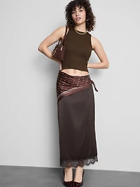 Ribbed Built-In Bra Racerback Tank