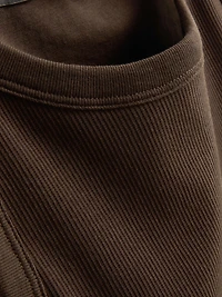 Ribbed Built-In Bra Racerback Tank