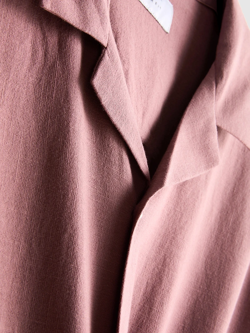 Short Sleeve Embroidered Wildflower Shirt