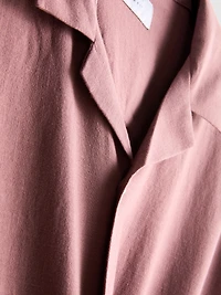 Short Sleeve Embroidered Wildflower Shirt