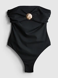 Shell Hardware Bandeau Swimsuit