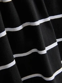 Pure Cotton Striped V-Neck T-Shirt