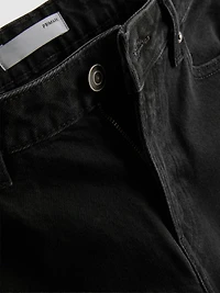 Denim Cropped Wide-Leg Jeans