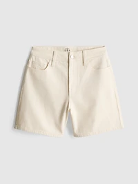 Cotton Denim Bermuda Shorts