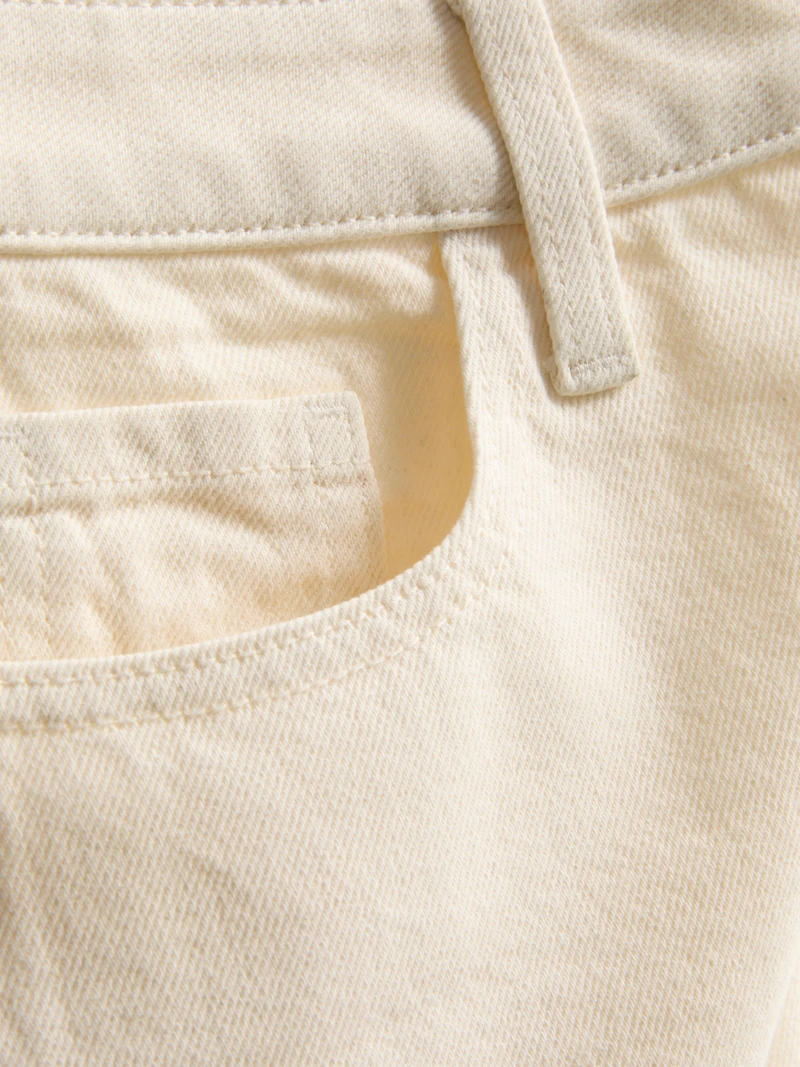 Cotton Denim Bermuda Shorts