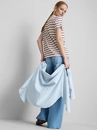 Striped Cotton Crewneck Tee