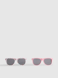 2-Pack Square Frame Sunglasses