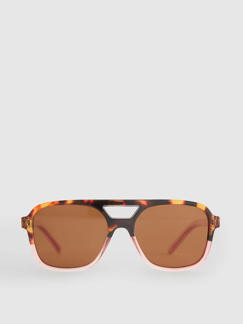 Acrylic Aviator-Style Sunglasses
