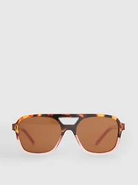 Acrylic Aviator-Style Sunglasses