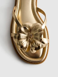 Flower Mule Sandals
