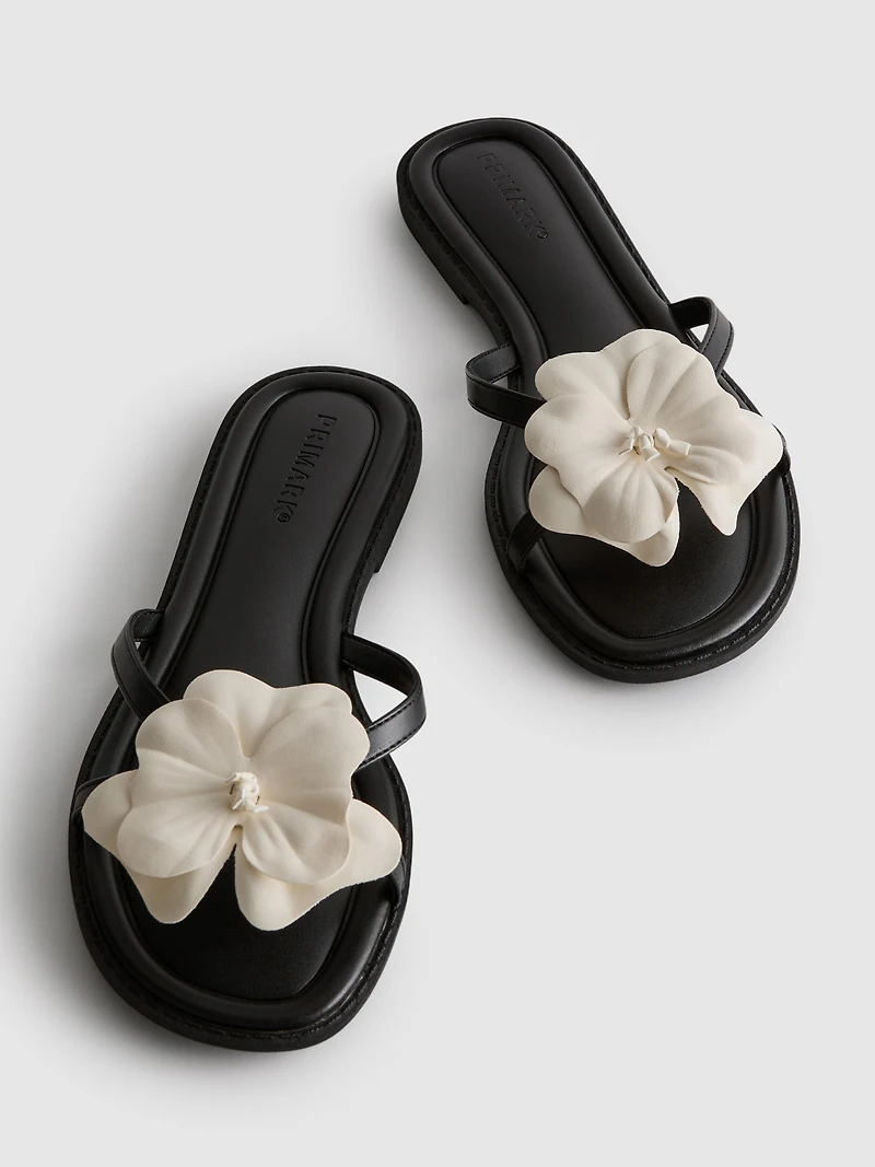 Flower Mule Sandals