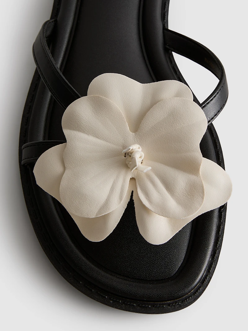 Flower Mule Sandals