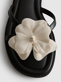 Flower Mule Sandals