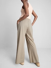 Textured Wide Leg Pants
