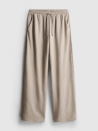 Textured Wide Leg Pants