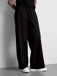 Textured Wide Leg Pants